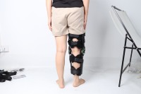 Attelle de Fixation du Genou Réglable avec Points Massifs Support Médical pour le Bas du Corps pour la Réadaptation Protection du Genou