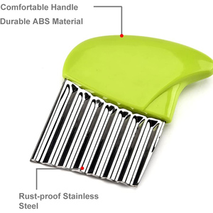 Cortador de Patatas de Acero Inoxidable de Alta Resistencia, Herramienta Ondulada para Cortar y Picar Patatas, Cortador Ondulado - Product Image 6