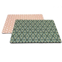 Napperons Vintage Antidérapant Mdf Rond Écologique En Bois Napperon Personnalisé pour Restaurant Cuisine Table