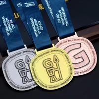 Médailles personnalisées Médailles sportives en métal Médailles personnalisées sur mesure Match de football Journée sportive des élèves Récompenses Plaques Plaqué or