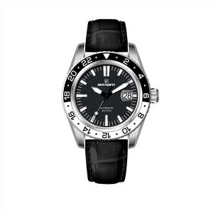 Made Your Japanese Movement 8215 Italian Genuine Leather Strap Waterproof Luminous Silver Blue Dial Automatic Watch <b>Date</b> Watch - Product Image 3