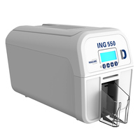 Impresora de Tarjetas de Identificación de Plástico de Doble Cara de Alto Rendimiento Magicard ING550, Impresora de Tarjetas NFC, Máquina de Impresión de Tarjetas de PVC