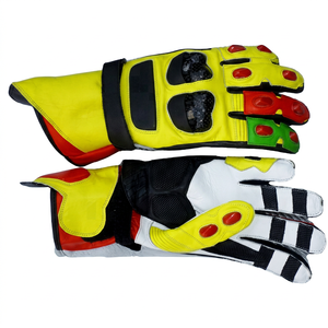 Gants de moto en cuir de qualité supérieure, à doigts entiers, imperméables, respirants, compatibles avec les écrans tactiles, antidérapants, avec fermeture auto-agrippante, pour les sports de plein air - Product Image 1