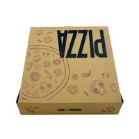Caja para Pizza Cuadrada Personalizada, Biodegradable, Ecológica, Desechable, Impermeable, Resistente a la Grasa, con Laminado Mate, de Cartón Blanco, de 10 a 14 Pulgadas