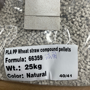Viên nhựa PP PLA kết hợp rơm lúa mì hợp chất hạt cho mỹ phẩm bao bì nhựa sinh học hỗ trợ tùy biến - Product Image 2