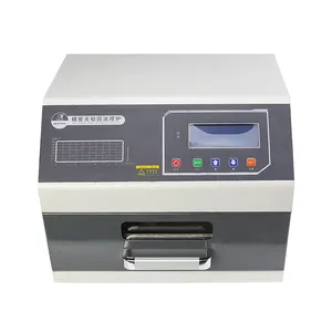 ZB2015HL küçük çekmece tipi tekrar akımlı lehimleme makinesi 800W masaüstü Reflow fırın kızılötesi sıcak hava ısıtma Pcb işleme için 20x15cm