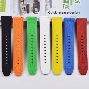 Factory Wholesale Silicone Watch <b>Straps</b> for 20mm 22mm 24mm 26mm Watch Replacement Quick Release Watch Band - Product Image 5