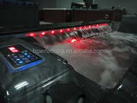 Luxe Led Lumière 1 Personnes Villa Baignoire Maison Air Massage Baignoire Intérieur Whirlpool Jet Hydromassage bain à remous spa