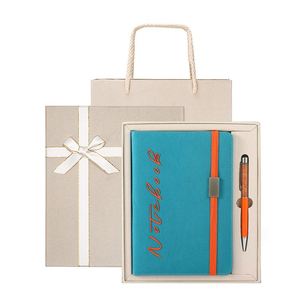 Personalized Clients Office Gift Attendance Gift Creative Luxury Writing Notebook <b>USB</b> <b>Flash</b> Thumb <b>Drive</b> Paper Trade Souvenir Bag - Product Image 3
