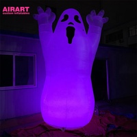 Fantôme gonflable à LED, fantôme gonflable de dessin animé personnalisé pour Halloween