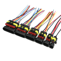 Connecteur de faisceau étanche automobile AMP Superseal série 1,5 mm 282080-1 2 broches en laiton PA GF Plastique Bornes USB Femelle