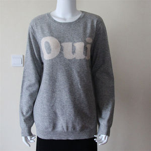 Maglione Personalizzato da Donna in <span class=keywords><strong>Misto</strong></span> <span class=keywords><strong>Cashmere</strong></span> <span class=keywords><strong>e</strong></span> <span class=keywords><strong>Lana</strong></span>, Collo Tondo, Maniche Lunghe, Antirughe <span class=keywords><strong>e</strong></span> Traspirante per Autunno <span class=keywords><strong>e</strong></span> Inverno - Product Image 1