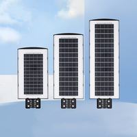 600W 800W 1000W extérieur IP65 étanche tout en un réverbère solaire capteur de mouvement avec télécommande pour rue jardin ferme