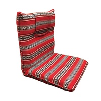 Chaise de sol arabe en tissu saoudien/sadu avec support arrière pliable Chaise de sol arabe pliante pour la méditation