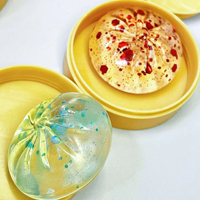 Mini jouet souple en forme de pain vapeur, jouet anti-stress en TPR, simulation alimentaire, boule de cristal à presser, cadeau pour enfants, idéal pour les fêtes