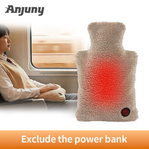 Scaldamani Elettrico in Peluche Anjuny, <span class=keywords><strong>Cuscino</strong></span> Riscaldato Ricaricabile Personalizzato, Bottiglia Termica Sicura Senza <span class=keywords><strong>Acqua</strong></span>, <span class=keywords><strong>Cuscino</strong></span> Portatile Ricaricabile - Product Image 4