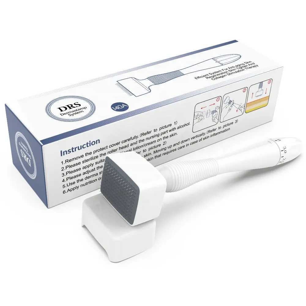 Gran oferta Derma Stamp DRS 140A aguja médica ajustable de acero inoxidable herramienta para el cuidado de la piel Mirconeedling para tratamiento Facial