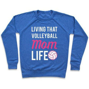 Vivere quella felpa girocollo della vita della mamma di pallavolo - Product Image 3