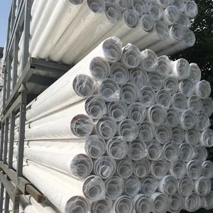 Fabrika toptan yüksek kaliteli ürünler beyaz plastik tüp PVC beyaz 110mm PVC dişli boru