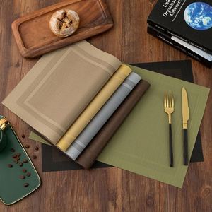 Wholesale Pvc Woven Plastic Waterproof Non-Slip Placemats for Dining <b>Table</b> Wedding Mat - Product Image 3