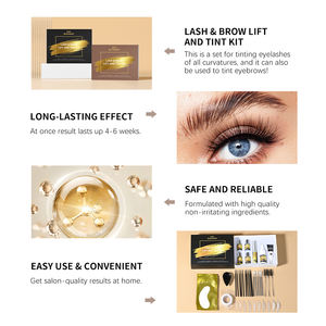 Lakerain Lash Lift and Tint <span class=keywords><strong>Kit</strong></span> Profesional Queratina Coreana Eye Lashes <span class=keywords><strong>Lifting</strong></span> Perming Set Eyelash Brow Dye Tint Kits - Product Image 4