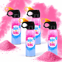 Canon à poudre colorée personnalisé pour révélation du sexe, pulvérisateur 100g, pulvérisation en 6 secondes, rose et bleu, amidon de maïs, fournitures de fête