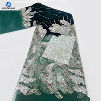 Tissus en dentelle de velours pour femmes, couleur vin, avec perles et paillettes, broderie artisanale de haute qualité