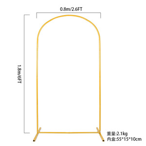Arco Metallico <span class=keywords><strong>per</strong></span> Matrimoni, Ingresso con Fiori e Palloncini, Sfondo <span class=keywords><strong>per</strong></span> Cerimonie e <span class=keywords><strong>Feste</strong></span>, Accessori <span class=keywords><strong>per</strong></span> <span class=keywords><strong>Feste</strong></span> - Product Image 3