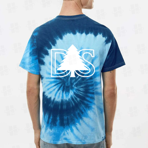 T-shirt Tie-Dye Confortable en Coton 100% pour Homme, Coupe Ample, Broderie Personnalisée de Haute Qualité, Nouvelle Collection Été - Product Image 6