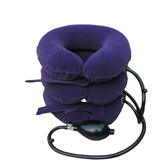 High Quality Cervical Pillow Air Inflatable Adjustable Pain Relief Neck Traction Device