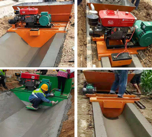 China beste <span class=keywords><strong>U</strong></span>-Form Beton Wasser Entwässerung kanal Herstellung Maschine Autobahn Entwässerung Graben Verlege maschine - Product Image 5