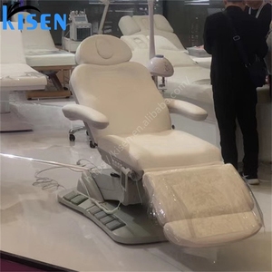 Kisen, le lit de beauté électrique le plus haut de gamme à 4 moteurs avec commande au pied, rotation, couleur personnalisée, pour soins des cils, cosmétiques, spa et soins du visage - Product Image 4