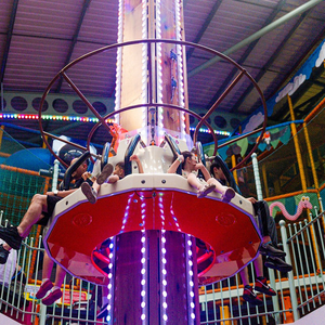 Prix d'usine : Tour de chute libre en fibre de verre de 9 m, équipement d'amusement commercial rotatif pour l'intérieur et l'extérieur - Product Image 2