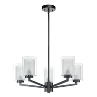 Luminaire de plafond moderne pour salon et salle à manger, lustre décoratif à 5 lumières, luminaire suspendu