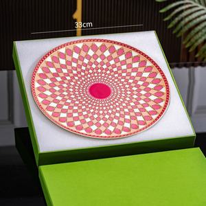 Best-selling Classic Style 13-inch Dinner Plate Set with Gift Box-Bone China <b>Microwave</b> & Dishwasher Safe for Home Hotel Weddings - Product Image 4