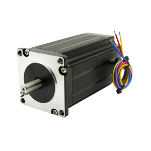 Moteur pas à pas triphasé série 57, couple de 2,0 Nm, courant de 5,8 A, longueur de 104 mm, arbre de 8 mm - Product Image 1