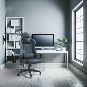 Bán hàng nóng Đen Faux da tốt nhất Ergonomic Video Trò chơi ghế Máy tính chơi <span class=keywords><strong>Game</strong></span> ghế massage miễn phí chơi <span class=keywords><strong>game</strong></span> Ngai Vàng cho chủ - Product Image 2