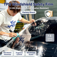 Film de protection TPU pour pare-brise de voiture, anti-éblouissement, anti-rayures, ultra-transparent, sans effet vertigineux, le plus vendu