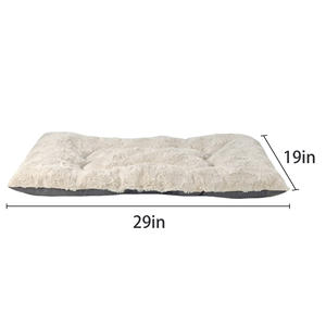 C4P Luxus Kunstfell Haustierbett 29 Zoll Rechteckiges Hundekissen mit Rosenmuster Neues Design Zubehör Günstiger Großhandel Katzenbett - Product Image 4