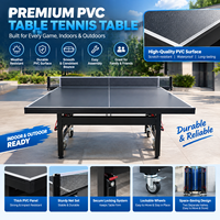 Table de tennis de table pliable en PVC, table de ping-pong d'intérieur pour adolescents, adultes, clubs et usage domestique, rangement facile