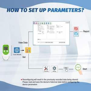 Registrador de Datos de Baja Temperatura TempU07 L100, Termómetro USB para Congelador, Sensor PT100, Sonda de Temperatura Digital para Laboratorio - Product Image 5