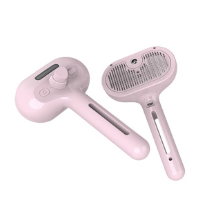 Factory Wholesale Multifunctional Pet <b>Spray</b> Comb USB One-touch De-shedding Hair Cleaning Automatic Dog Grooming Brush Comb - Product Image 5