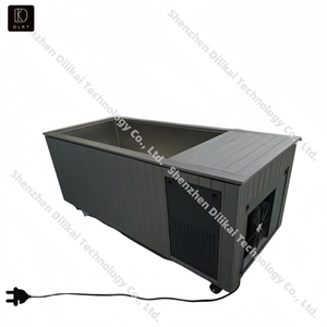 高品質 一体型 ウッド & ステンレス スチール アイスバス タブ WiFi アプリ制御 断熱カバー チラー フィルター付き コールドプランジ 浴槽 - Product Image 3