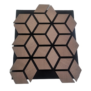 Panneau acoustique moderne Akupanel 3D Panneaux hexagonaux en <span class=keywords><strong>fibre</strong></span> <span class=keywords><strong>de</strong></span> <span class=keywords><strong>bois</strong></span> Lattes <span class=keywords><strong>de</strong></span> <span class=keywords><strong>bois</strong></span> <span class=keywords><strong>Fibre</strong></span> <span class=keywords><strong>de</strong></span> polyester Décoratif Insonorisé <span class=keywords><strong>Bois</strong></span> MDF - Product Image 1
