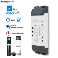 Ewelink – interrupteur universel pour domotique, contrôleur de porte de garage intelligent WiFi, 2 canaux, 85-250V, RF 433MHz, sans USB