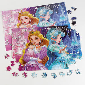 <span class=keywords><strong>Puzzle</strong></span> in Legno a Tema Principessa per Bambini, <span class=keywords><strong>200</strong></span> <span class=keywords><strong>Pezzi</strong></span>, Gioco Educativo con Blocchi da Costruzione in Scatola per Bambini dai 5 ai 7 Anni, Asilo Nido - Product Image 2