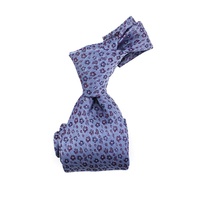 Cravate en Soie Jacquard Tissée de Luxe pour Homme, Motif Floral Personnalisé, Bleu et Rouge, Idéale pour Mariage, Vente en Gros pour Entreprises