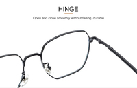 Monturas de Gafas Metálicas Pentagonales Personalizadas, Modernas, Elegantes, de Alta Calidad, Duraderas y Ligeras para Unisex, para Todas las Formas de Rostro