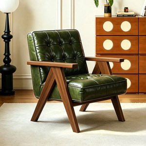 Poltrone Relax in Tessuto e Legno Dorato, Set di <span class=keywords><strong>Sedie</strong></span> di Lusso in Stile Nordico Moderno per Sala d'Attesa, Salotto e <span class=keywords><strong>Soggiorno</strong></span> - Product Image 6
