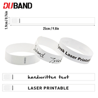 Bracelets Tyvek imprimables au laser avec codes-barres et codes QR, résistants à l'eau et aux déchirures, pour événements